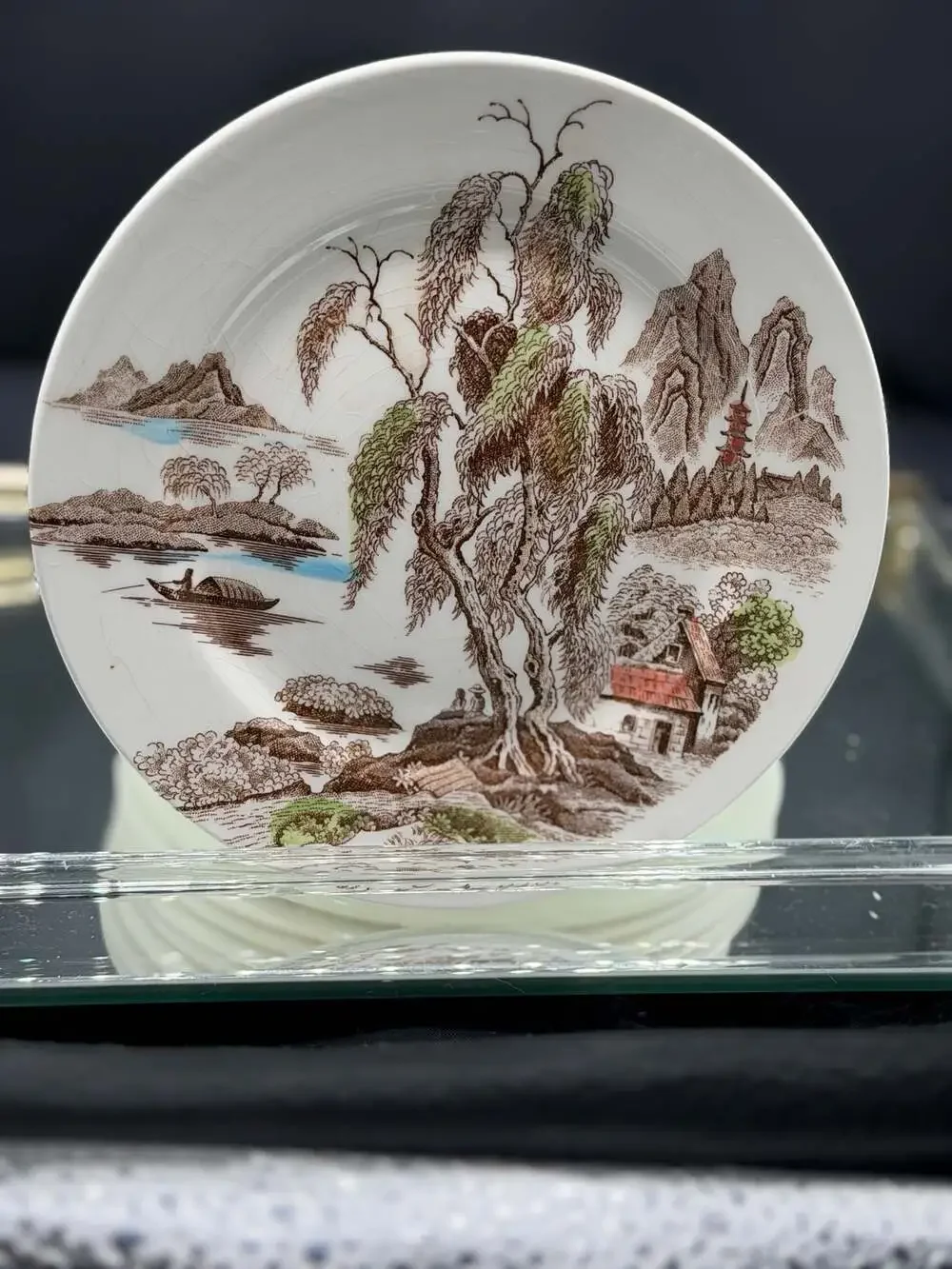 Nasco Japan Sayonara Pattern Fruit Dessert Plates Set of 8
